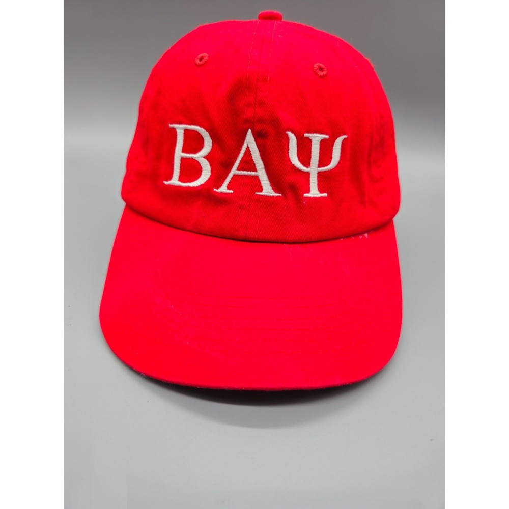 BAY Embroidered Hat Adjustable Strap‎ Back Cap 100% Cotton Red Baseball Hit Wear